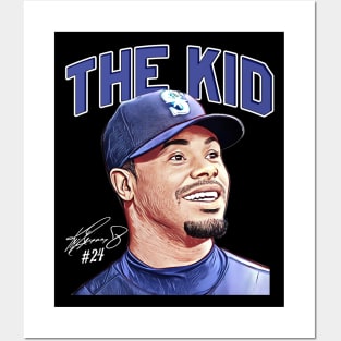 Ken Griffey Jr The Kid Basketball Legend Signature Vintage Retro 80s 90s Bootleg Rap Style Posters and Art